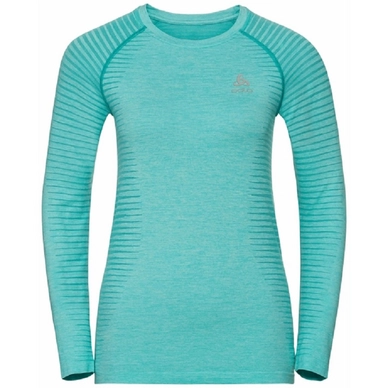 T-Shirt Odlo Women LS Crew Neck Essential Seamless Jaded Melange