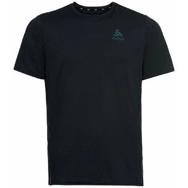 T-Shirt de Sport Odlo Men SS Crew Neck Zeroweight Chill-T Black Blackpack