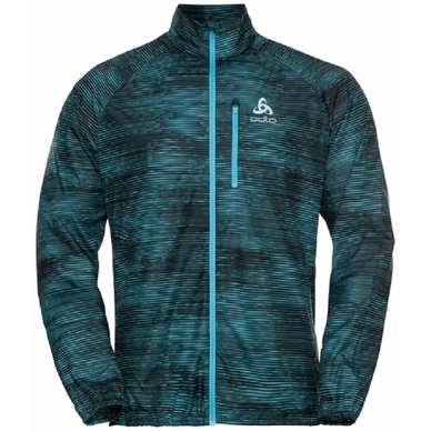 Veste de Sport Odlo Men Zeroweight Print Horizon Blue Graphic Ss21