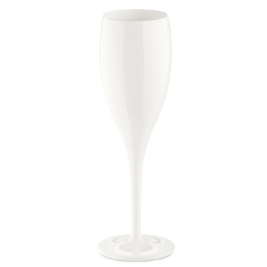 Champagneglas Koziol Cheers No. 1 Cotton White (Set van 4)