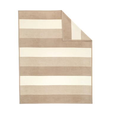 Plaid Ibena Messina Strepen Beige
