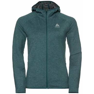 Gilet Odlo Women Hoody Midlayer Run Easy 365 Balsam Melange