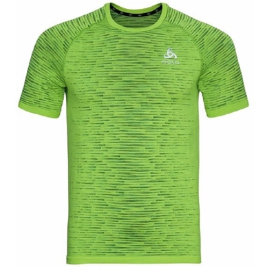 T-Shirt de Sport Odlo Men SS Crew Neck Blackcomb Ceramico Lounge Lizard Space Dye