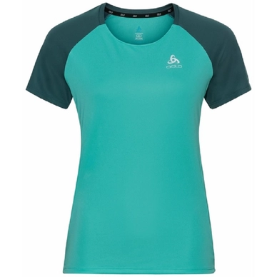 T-short de Sport Odlo Women SS Crew Neck Essential Jaded Balsam