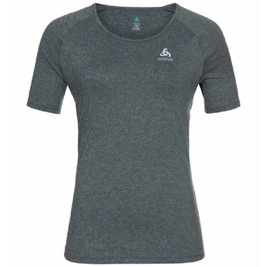 T-shirt de Sport Odlo Women SS Crew Neck Run Easy 365 Grey