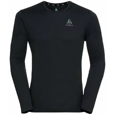 Haut de Sport Odlo Men LS Crew Neck Zeroweight Chill-T Black Blackpack