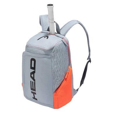 Tennisrucksack HEAD Rebel Backpack Grey Orange 2021