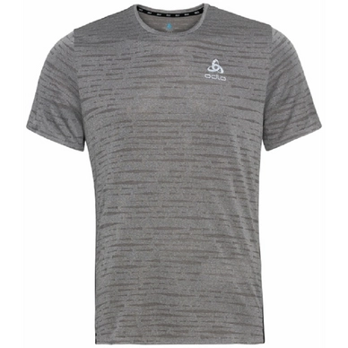 T-Shirt de Sport Odlo Men SS Crew Neck Zeroweight Enginee Steel Gris
