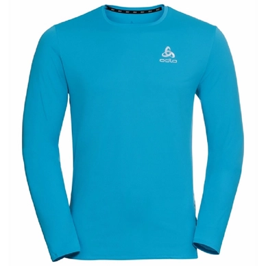 T-shirt de Sport Odlo Men LS Crew Neck Zeroweight Chill-T Horizon Blue