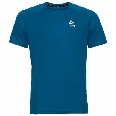 T-Shirt de Sport Odlo Homme SS Crew Neck Essential Mykonos Blue