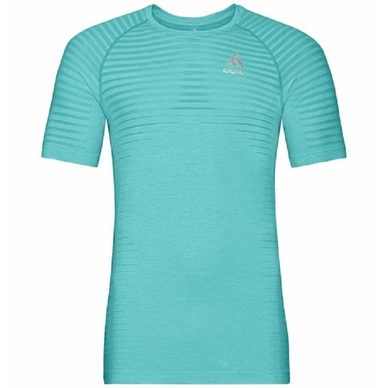 T-shirt de Sport Odlo Women SS Crew Neck Essential Seamless Jaded Melange