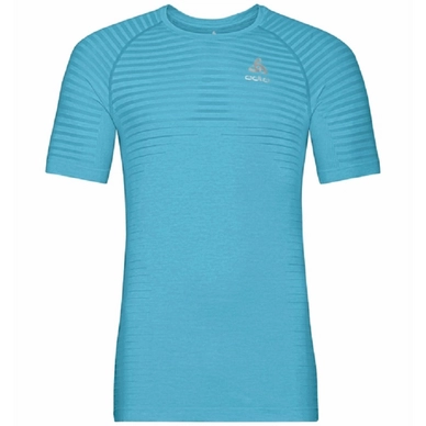 T-shirt de Sport Odlo Men SS Crew Neck Essential Seamless Horizon Blue Melange