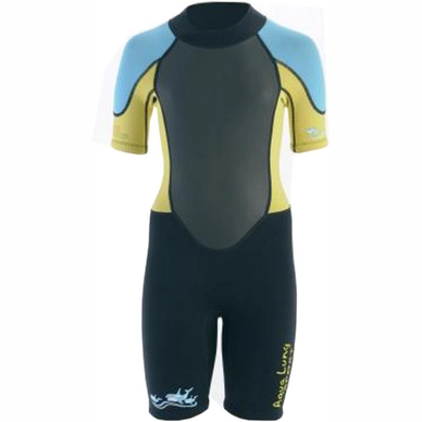 Wetsuit Aqua Lung Sport Rando Shorty 3mm Junior Black Yellow