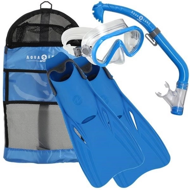 Schnorchelset Aqua Lung Sport Junior Santa Cruz Set Blue (L/XL) Kinder