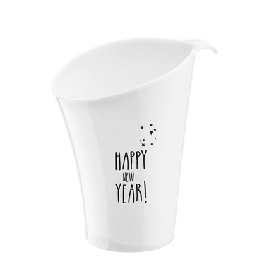Wijnkoeler Koziol Pure Happy New Year Cotton White