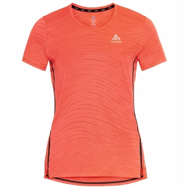 T-shirt de Sport Odlo Women SS Crew Neck Zeroweight Enginee Rose