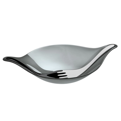 Salatschale Koziol Leaf L+ Anthrazit Schwarz Weiß