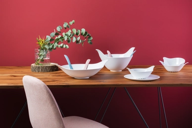 Saladeset Koziol Leaf XL+ Emerald Green-Cotton White