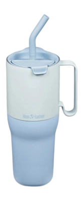 Thermal Mug Klean Kanteen Rise Tumbler 1065ml Straw Lid Ice Blue