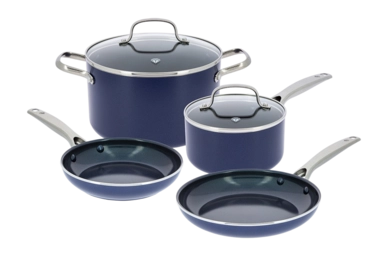 Pannenset Blue Diamond Blauw (6-Delig)