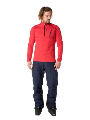Skipully Protest Men Humany 1/4 Zip Top Red Burn
