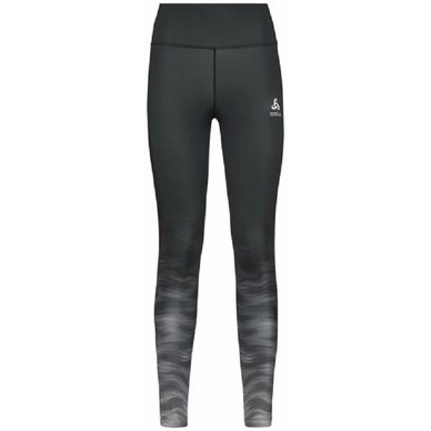 Legging Odlo Women Tights Zeroweight Print Black Graphic Ss21