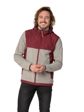 Ski vest Protest Men Gravel Full Zip Hoody Merlot