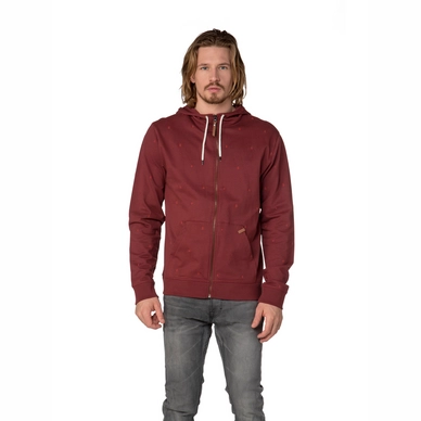 Vest Protest Men Tyrone Full Zip Hoody Merlot