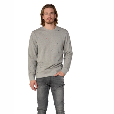 Trui Protest Men Beck Sweatshirt Dark Grey Melee