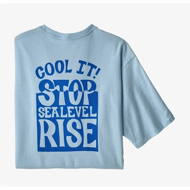 T-shirt Patagonia Homme Stop The Rise Responsibili Tee Fin Bleu