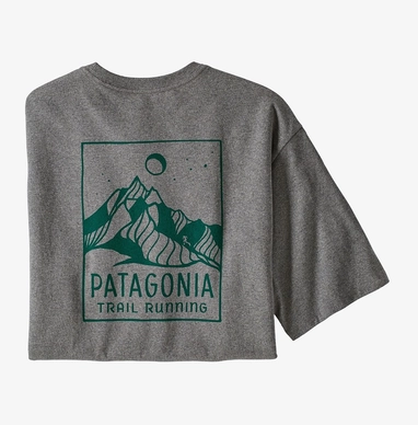 T-shirt Patagonia Homme Ridgeline Runner Responsibili Tee Gravel Heather