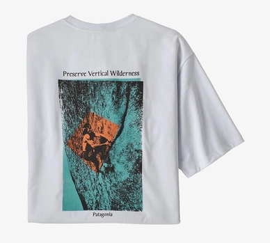 T-Shirt Patagonia Men's Granite Magic Pocket Responsibili Tee White