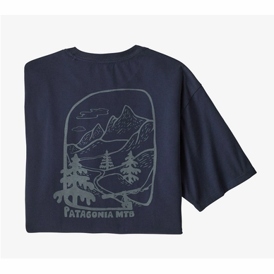 T-Shirt Patagonia Homme Roam the Dirt Organic New Navy