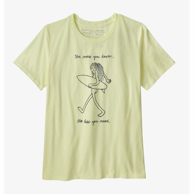T-Shirt Patagonia Women's Skinny Dip Trip Organic Crew in Isla Yellow