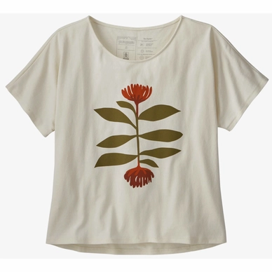 T-Shirt Patagonia Women's - Tee Cycle Soaring Sea in Birch White