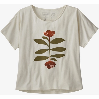 T-Shirt Patagonia Femme Tee Cycle Wind Wishes Fertile Brown