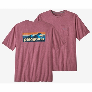 T-Shirt Patagonia Homme Boardshort Logo Pocket Responsibili Tee Evening Mauve