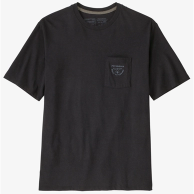 T-Shirt Patagonia Homme Forge Mark Crest Pocket Responsibili Tee Ink Black