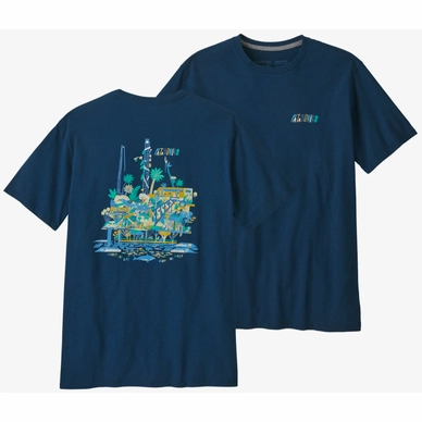 T-Shirt Patagonia Reef The Rigs Responsibili Tee Unisex Tidepool Blue
