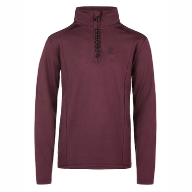 Skipully Protest Boys Willowy 1/4 Zip Top Merlot