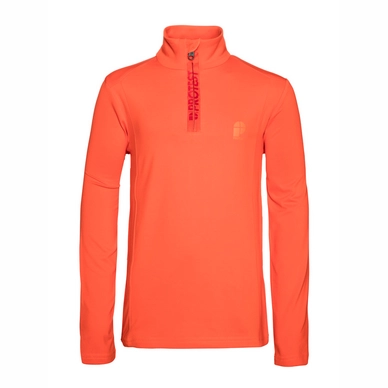 Skipully Protest Boys Willowy 1/4 Zip Orange Fire