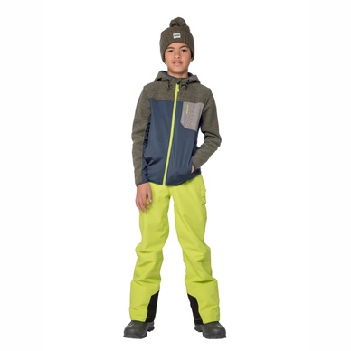 Ski vest Protest Junior Mathijs Full Zip Hoody Gravel Green
