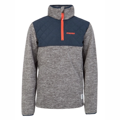Skipully Protest Boys Harver 1/4 Zip Top Navy Blue
