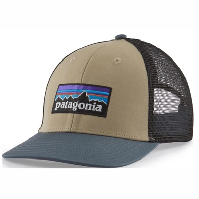 Casquette Patagonia Unisexe P6 Logo LoPro Trucker El Cap Kaki / Grey Plume