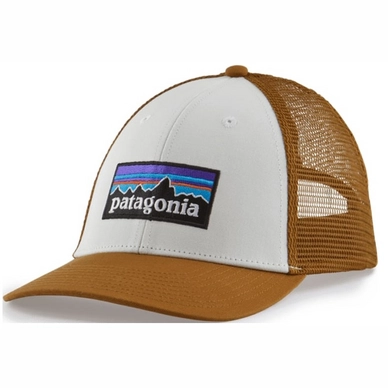 Cap Patagonia Unisex P6 Logo LoPro Trucker Hat White Bear Brown