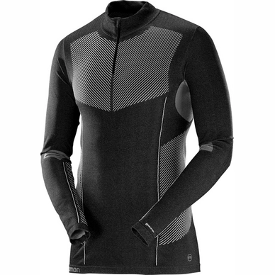 Langarm-Shirt Salomon Primo Warm Half Zip Schwarz Herren