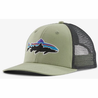 Casquette Patagonia Unisex Fitz Roy Trout Trucker en Salvia Green