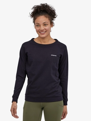 T-Shirt Patagonia Women's LS Pastel P6 Logo Responsibili Tee in Piton Purple