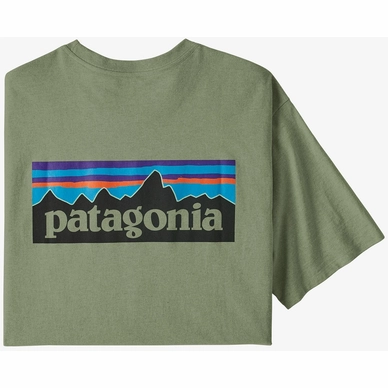 T-Shirt Patagonia Homme P6 Logo Responsibili Tee Sedge Green