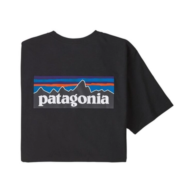 T-Shirt Patagonia Men P6 Logo Pocket Responsibili Tee Black